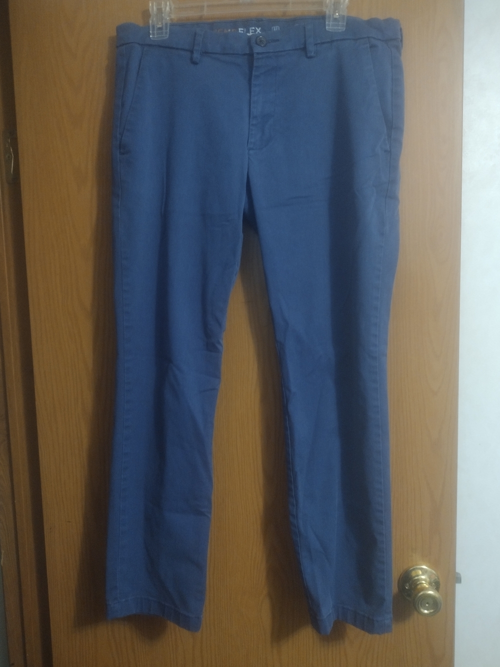 St. John's Bay Men's Blue Dress Pants - Straight Leg